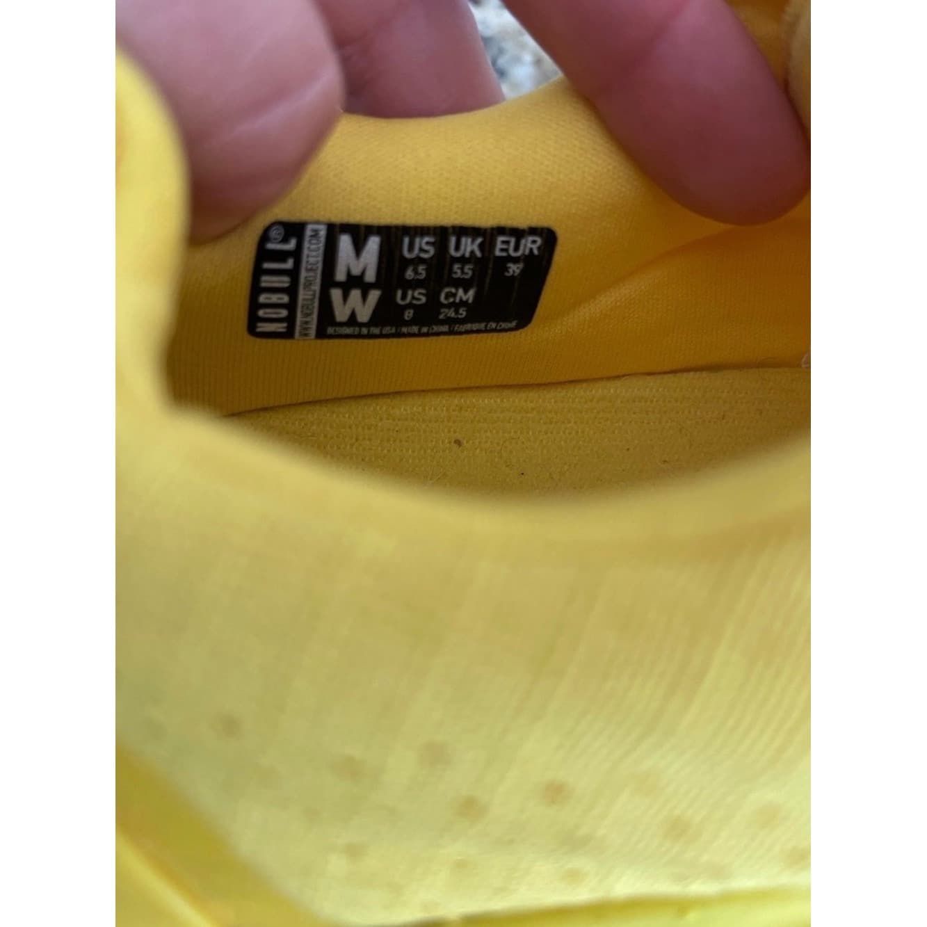 NOBULL Yellow Runner Sneakers - Thumbnail 4