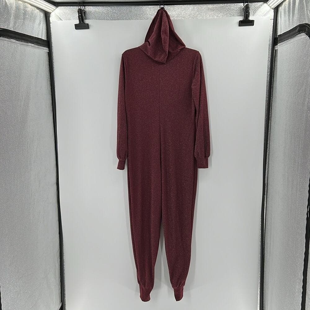 Savage x Fenty Sleep & Shine Hooded Onesie in Red Cocoa - Thumbnail 8