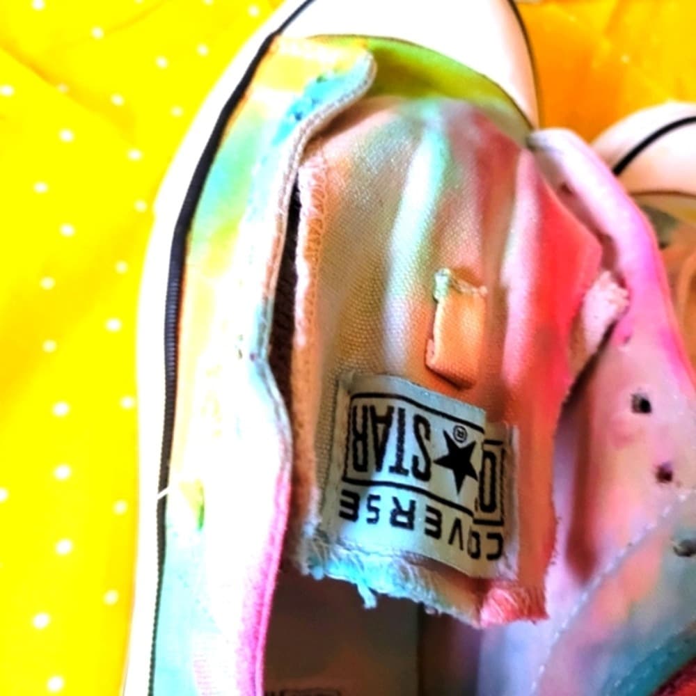 Converse Tie-Dye Multicolor Low Top Sneakers - Thumbnail 10
