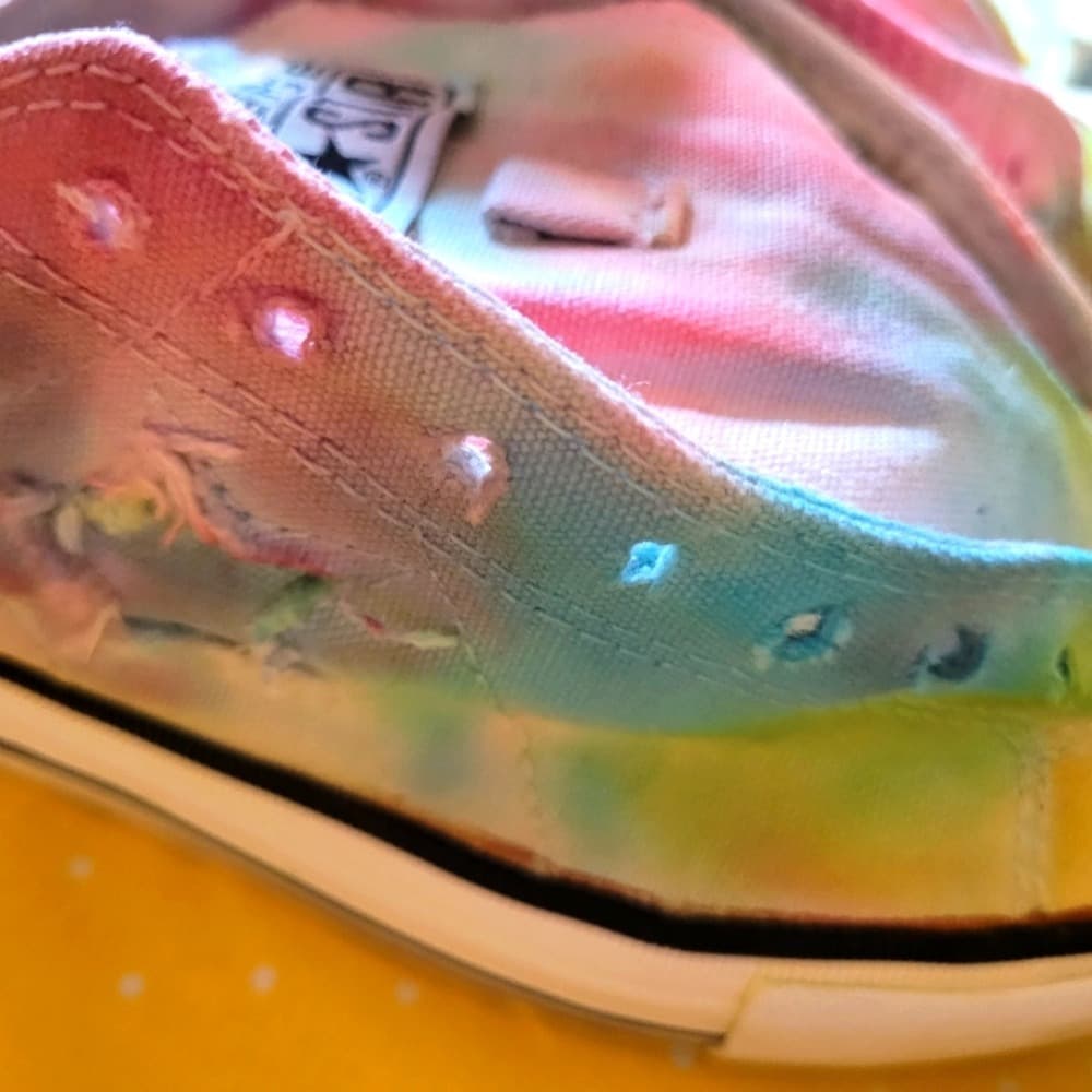 Converse Tie-Dye Multicolor Low Top Sneakers - Thumbnail 9