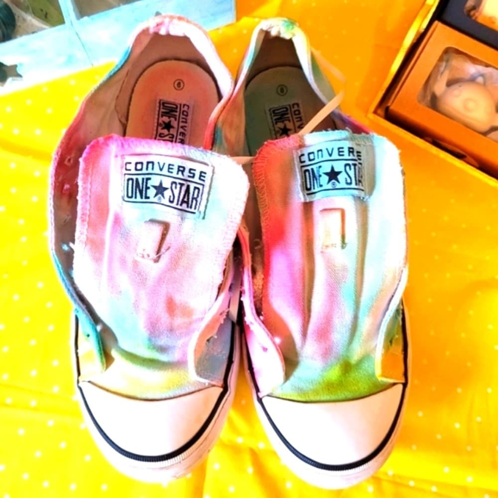Converse Tie-Dye Multicolor Low Top Sneakers - Thumbnail 2