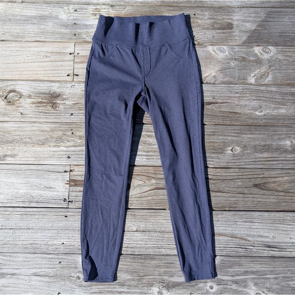 Halara Leggings Size M Blue Denim Print 7/8 Length Butt Lift High Waist Stretch - Thumbnail 6