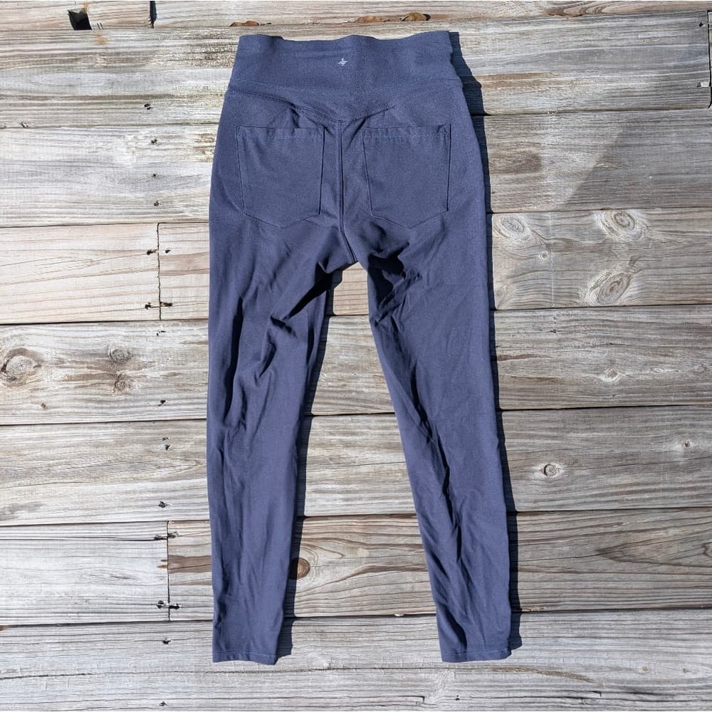 Halara Leggings Size M Blue Denim Print 7/8 Length Butt Lift High Waist Stretch - Thumbnail 8