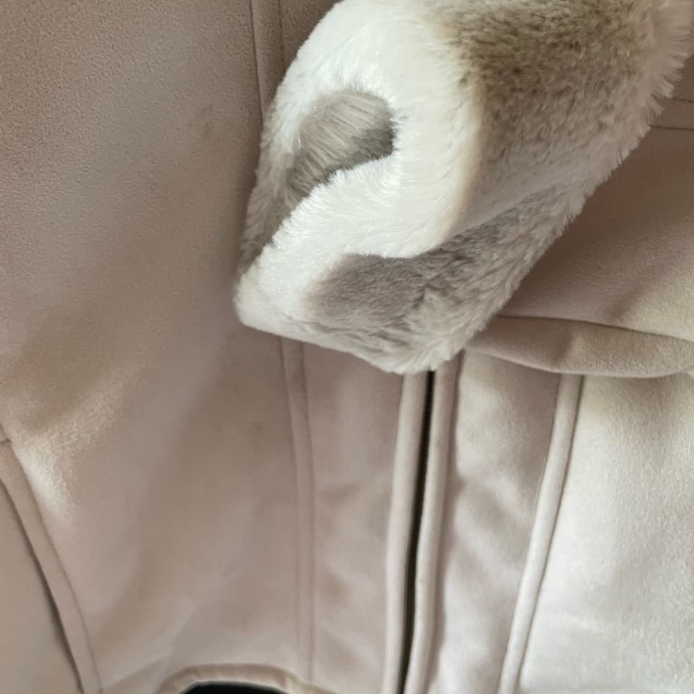 Harley-Davidson Cream Faux Suede Zip Front Jacket - Thumbnail 6