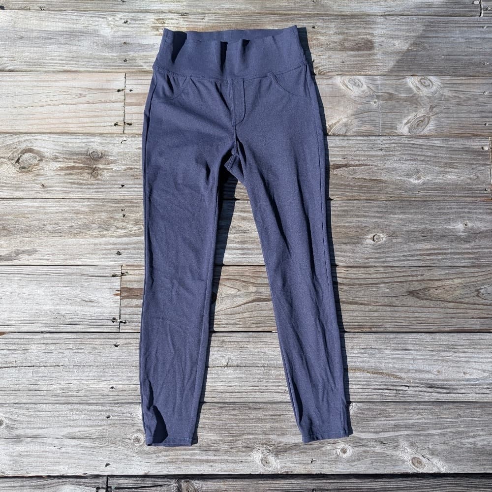 Halara Leggings Size M Blue Denim Print 7/8 Length Butt Lift High Waist Stretch - Thumbnail 5