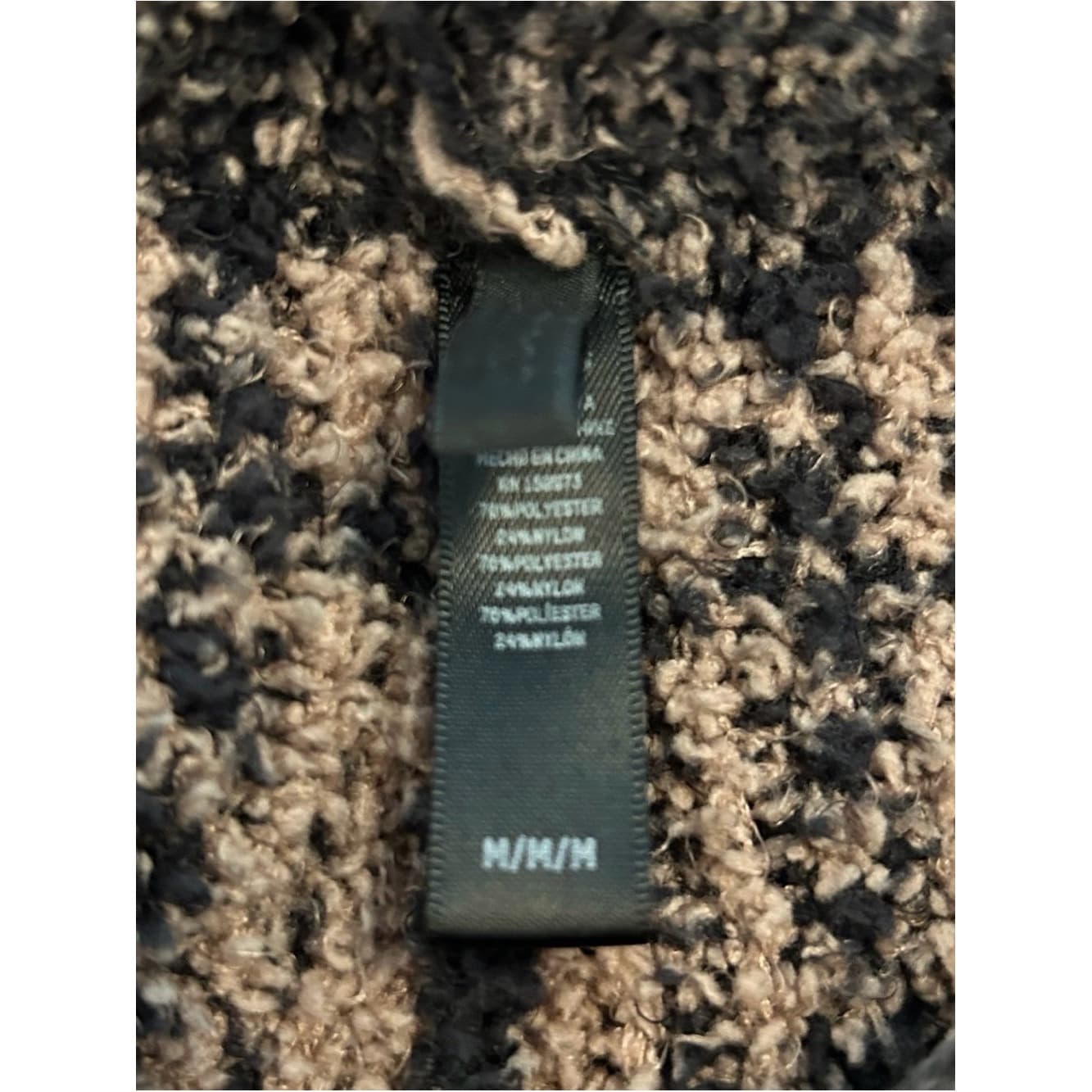 SKIMS Plaid Cozy Lounge Pants - Black & Beige - Thumbnail 4