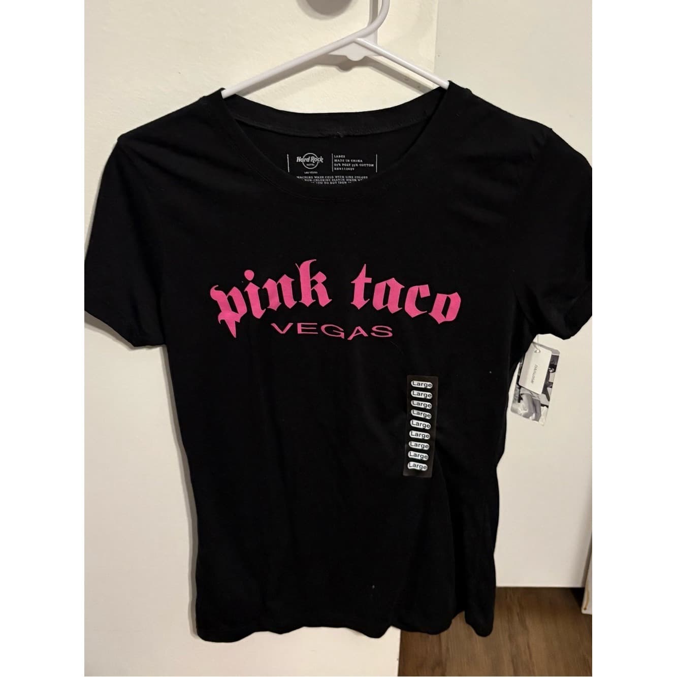 Pink Taco Vegas Black Tee