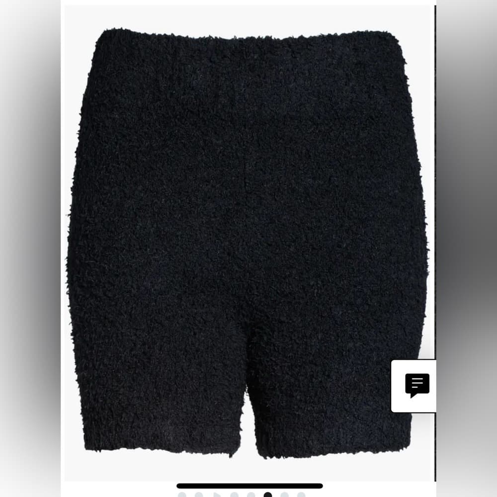 SKIMS Black Cozy Knit Shorts - Thumbnail 2