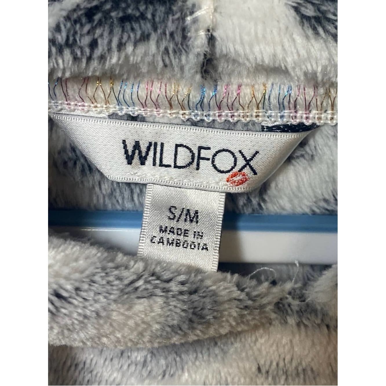 Wildfox Cozy Soft Snow Leopard Hooded Sweatshirt - Thumbnail 4