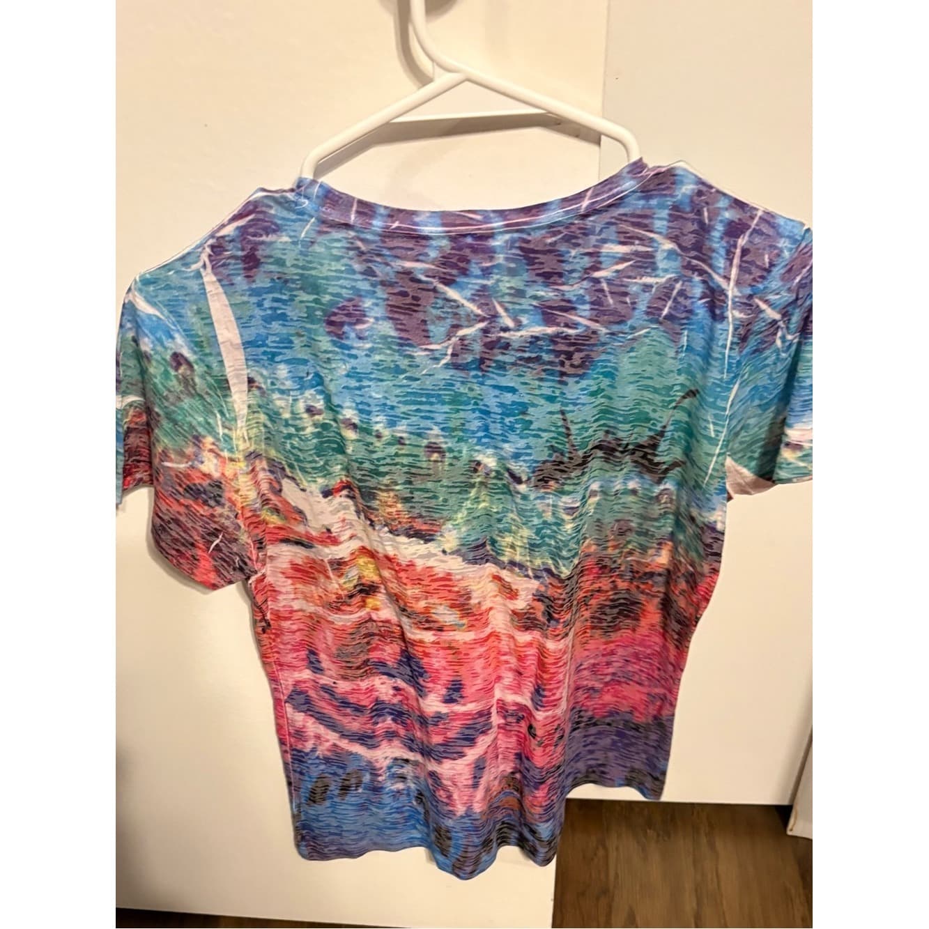 Harley-Davidson Multicolor Wave Tie-Dye Tee with Rhinestone Script - Thumbnail 2