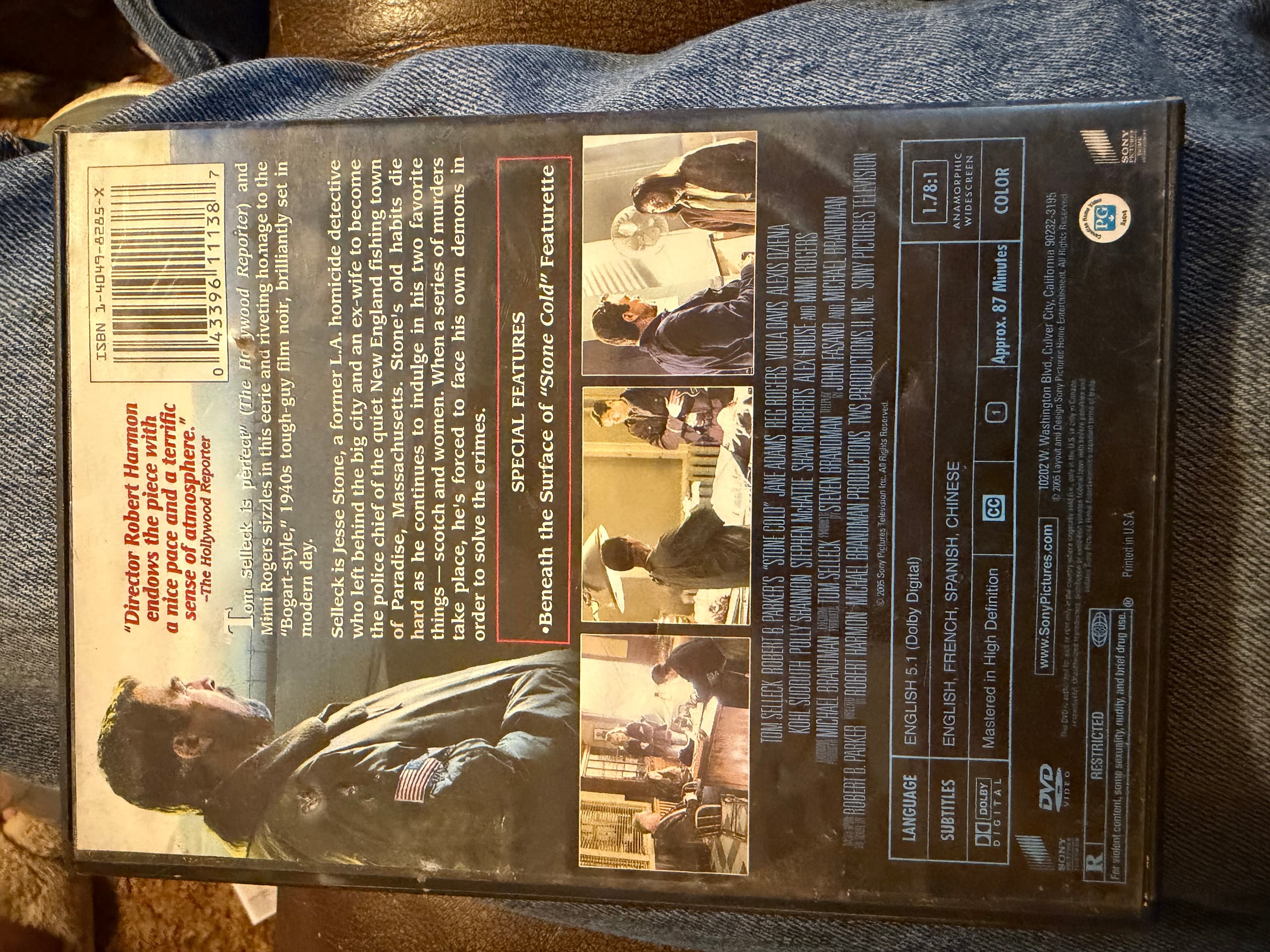 Tom Selleck Stone Cold DVD 2005 Crime Drama Movie - Thumbnail 2
