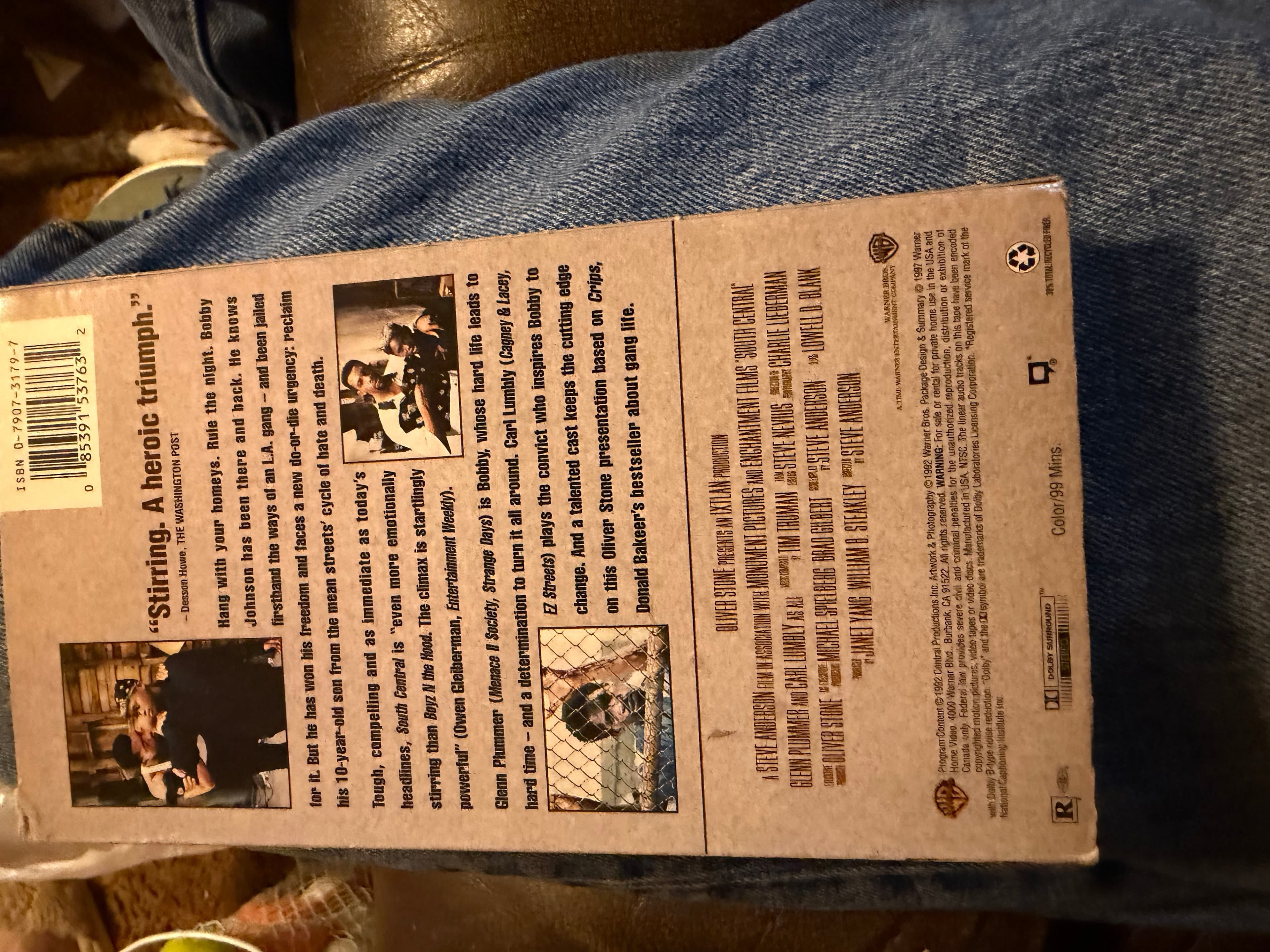 Warner Bros South Central VHS 1992 Drama Film - Thumbnail 2