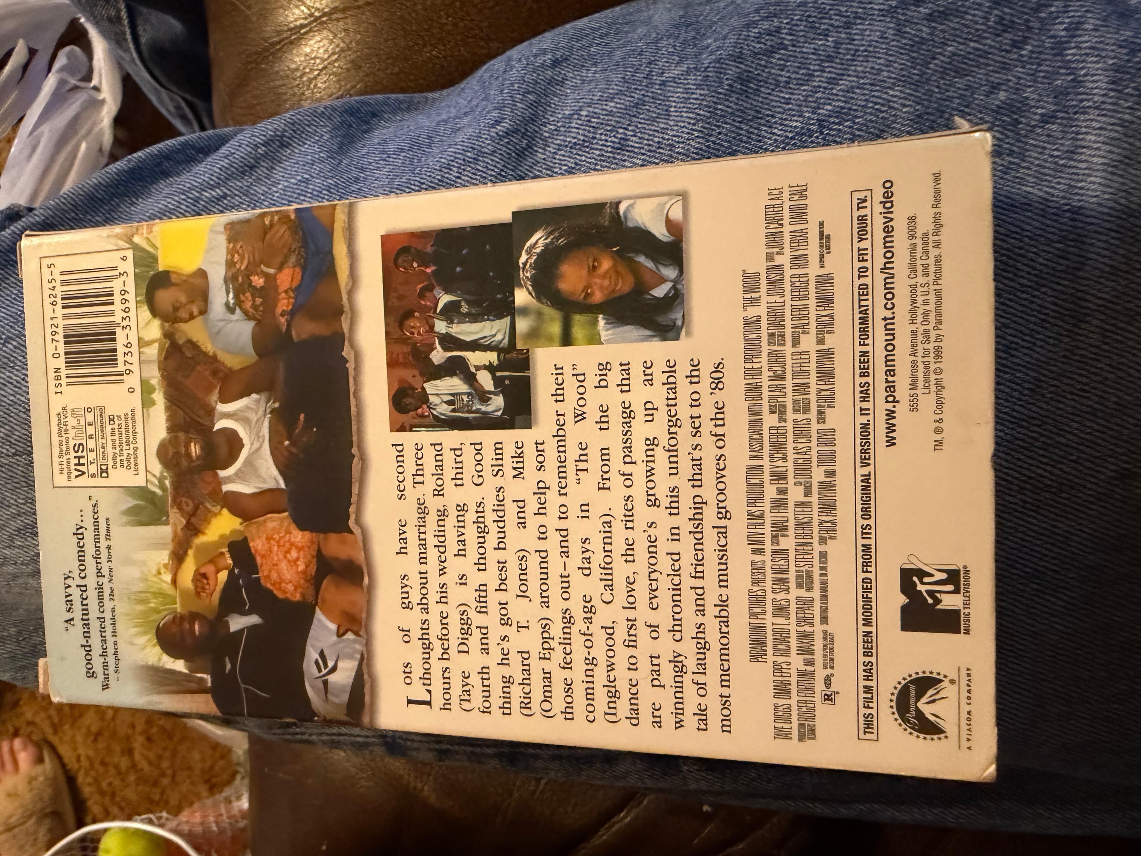 The Wood VHS 1999 Comedy Drama Film Paramount Home Video - Thumbnail 2