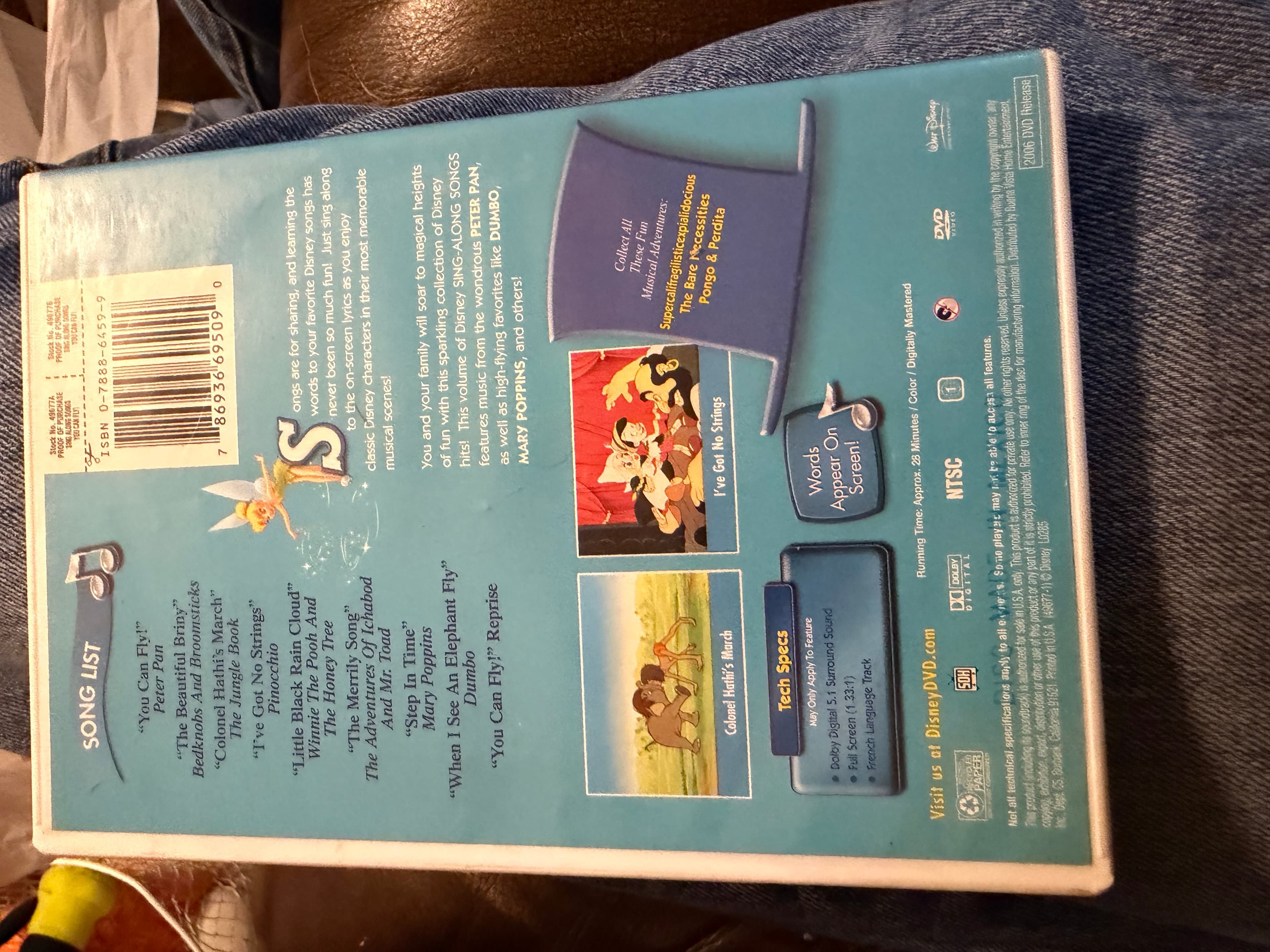 Disney Sing Along Songs You Can Fly Peter Pan DVD - Thumbnail 2