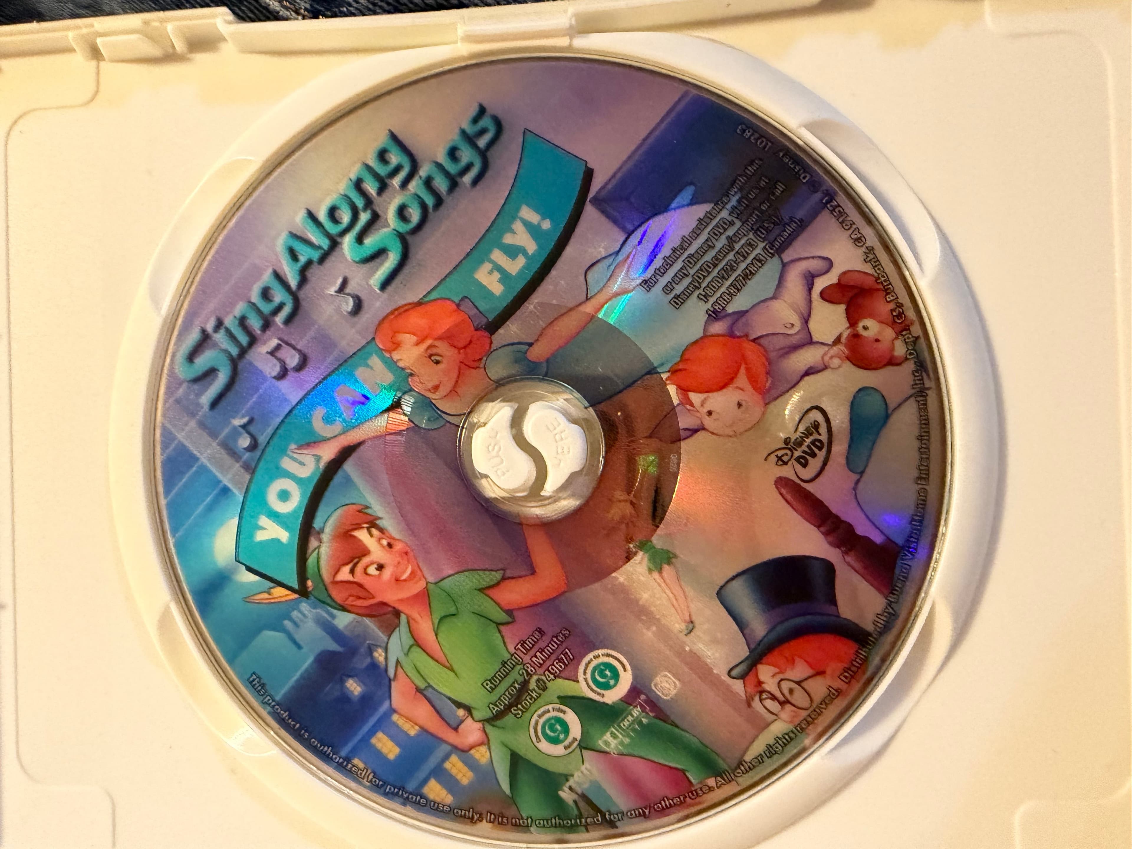 Disney Sing Along Songs You Can Fly Peter Pan DVD - Thumbnail 3