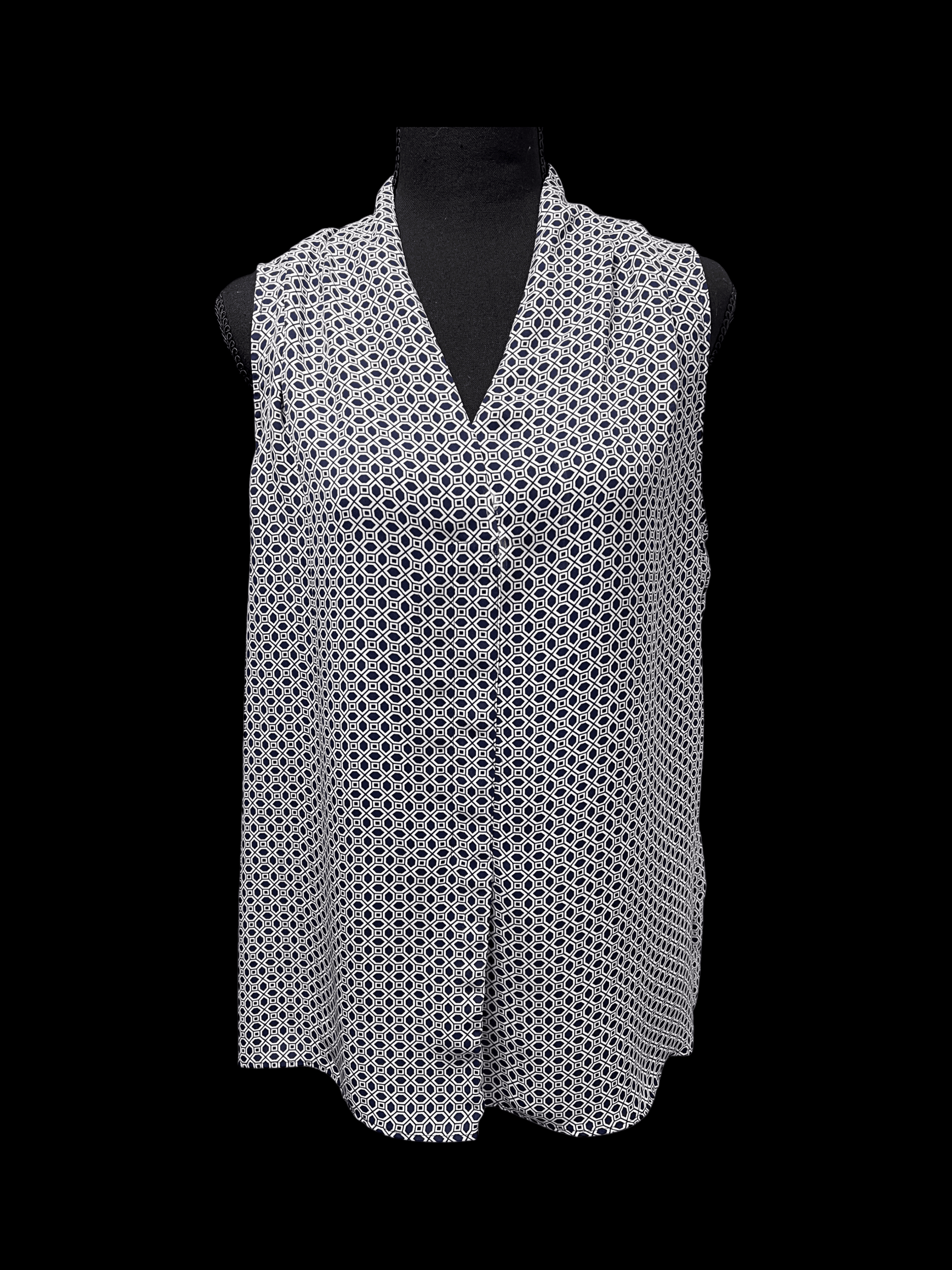 Women’s Laundry by Shelli Segal Sleeveless Blouse - Thumbnail 3