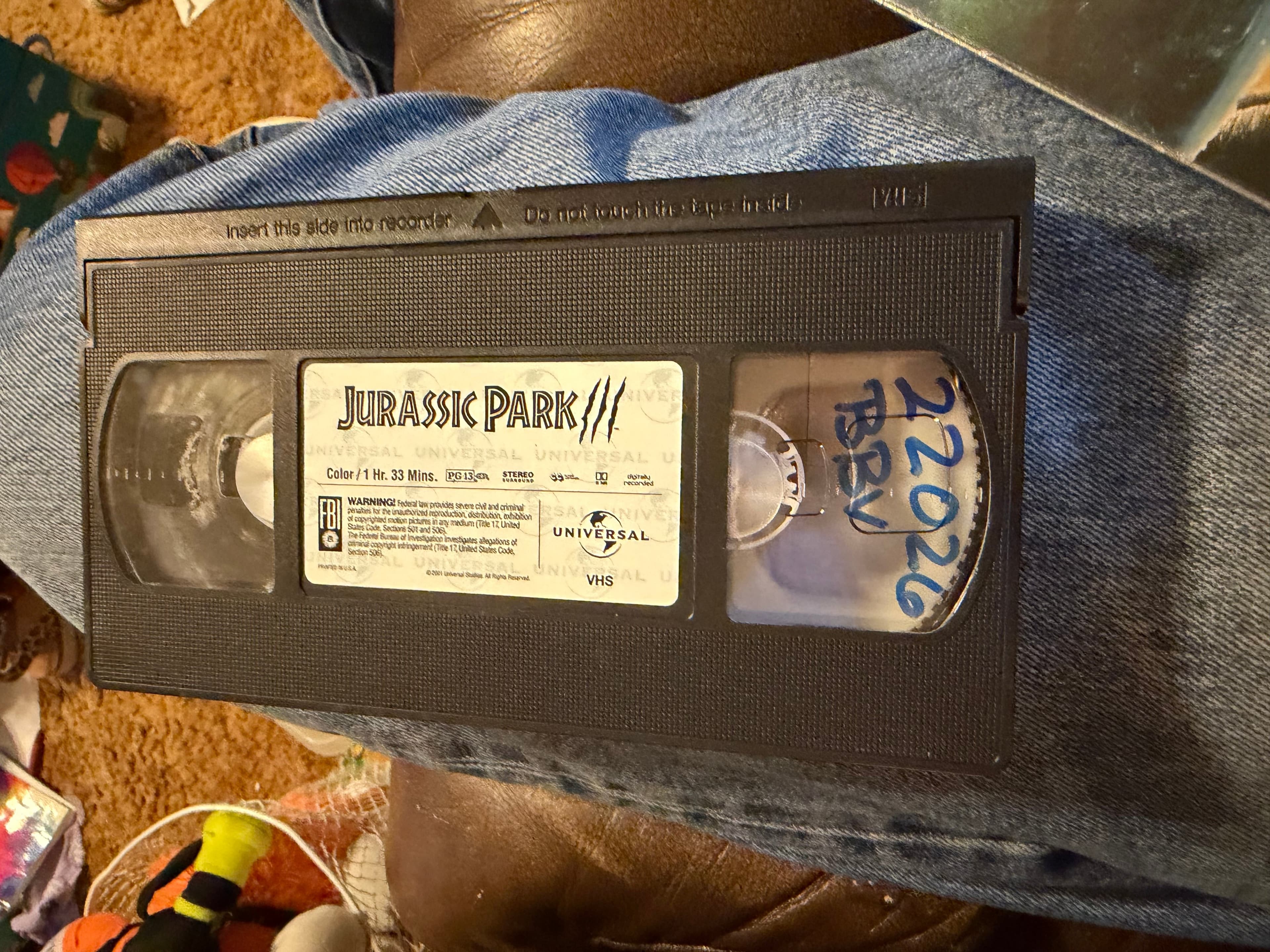Jurassic Park VHS 1993 Universal Studios Adventure Film - Thumbnail 3