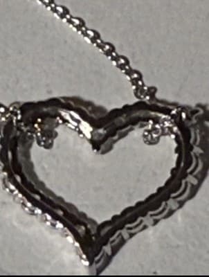 3ct Round Lab Created Diamond Heart Pendant Necklace 14k White Gold - Thumbnail 8