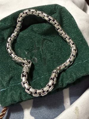 JAI by John Hardy Rounded Box Link Sterling Silver Bracelet - 858463 - Thumbnail 3