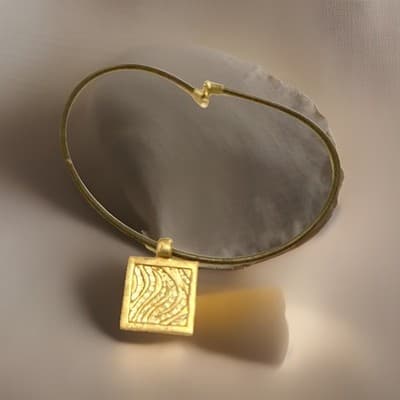 Silpada Necklace With Leather And Sterling Silver Pendant 16 Inches - Thumbnail 3