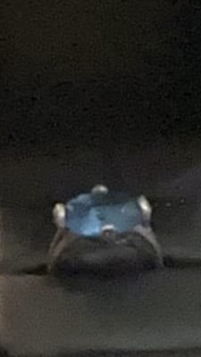 Sterling Silver 925 Blue Topaz Oval Solitaire Ring Size 7 New - Thumbnail 4