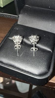 3 Ctw Lab Created Diamond Stud Earrings - Thumbnail 7