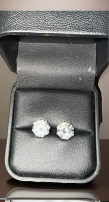 3 Ctw Lab Created Diamond Stud Earrings - Thumbnail 6