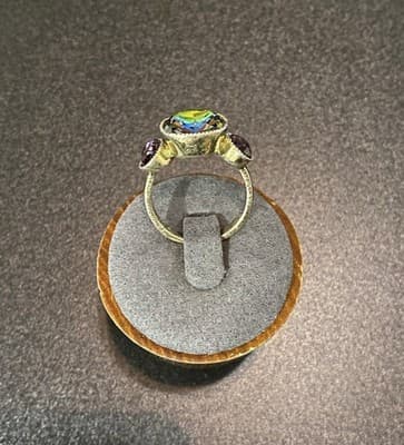 Heidi Daus "Princess"Crystal-Accented 3 Stone Ring - 9 - Thumbnail 2