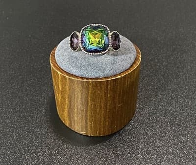 Heidi Daus "Princess"Crystal-Accented 3 Stone Ring - 9 - Thumbnail 3