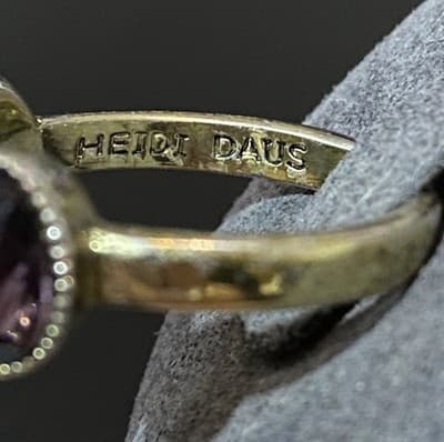Heidi Daus "Princess"Crystal-Accented 3 Stone Ring - 9 - Thumbnail 6