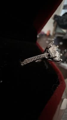14 K Lab Created Diamond Ring Size 7 4 Ctw Vs1 F - Thumbnail 3