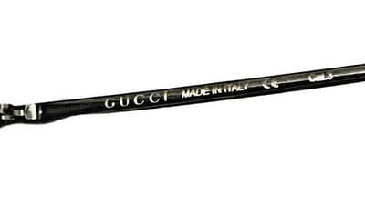Authentic Gucci Logo Studded Lens Silver Plated Metal Shield Sunglasses Gg0687s - Thumbnail 4