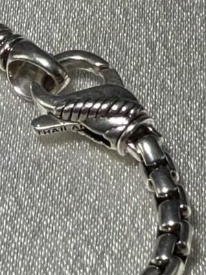 JAI John Hardy Solid 925 Silver 7mm Box Chain 8 In - Thumbnail 3