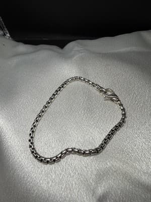 JAI John Hardy Solid 925 Silver 7mm Box Chain 8 In - Thumbnail 2