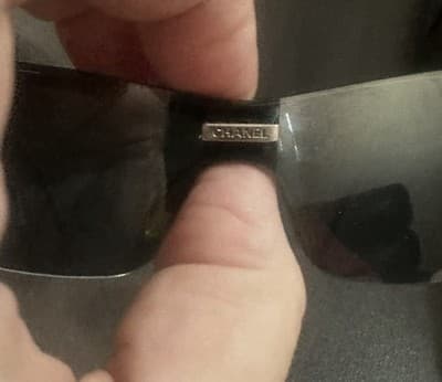 Chanel 4093-B 130mm Rinestone Rimless Tinted Sunglasses With Case - Thumbnail 9