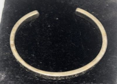 Chrome Hearts Small Cuff Sterling Silver Gothic Bracelet - Thumbnail 6