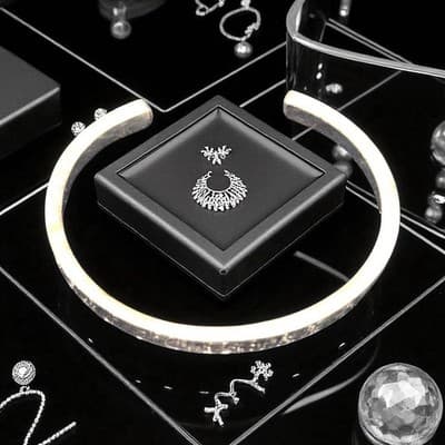 Chrome Hearts Small Cuff Sterling Silver Gothic Bracelet - Thumbnail 9