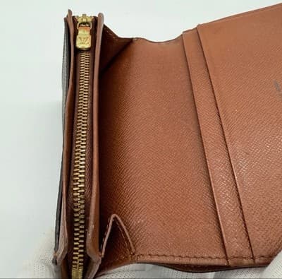 Louis Vuitton Monogram Porte Bifold Wallet Brown Billets Authentic - Thumbnail 16