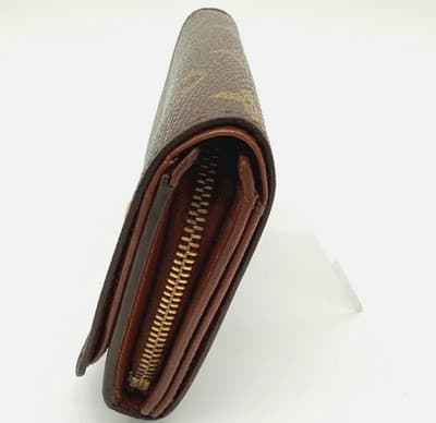 Louis Vuitton Monogram Porte Bifold Wallet Brown Billets Authentic - Thumbnail 6