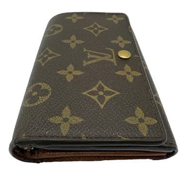 Louis Vuitton Monogram Porte Bifold Wallet Brown Billets Authentic - Thumbnail 4