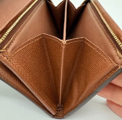 Louis Vuitton Monogram Porte Bifold Wallet Brown Billets Authentic - Thumbnail 19
