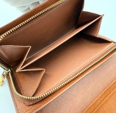 Louis Vuitton Monogram Porte Bifold Wallet Brown Billets Authentic - Thumbnail 11