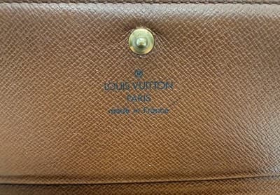 Louis Vuitton Monogram Porte Bifold Wallet Brown Billets Authentic - Thumbnail 9