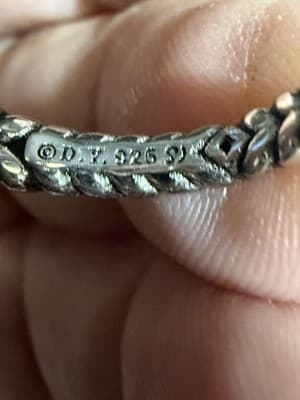 Davis Yurman Petite Blue Topaz Ring Size 7 - Thumbnail 5