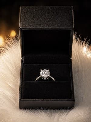 3.0 Ctw Lab Created Diamond Ring Pt950 Platinum Setting Size 7 - Thumbnail 5