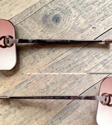 Chanel Pink Rhinestone Sunglasses 4017d Comes With Case Excellent Condition - Thumbnail 8