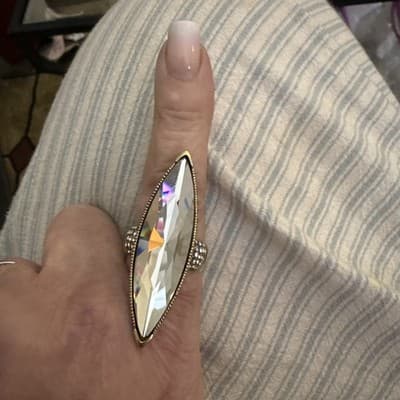 Heidi Daus Champagne Swarovski Ring - Thumbnail 2