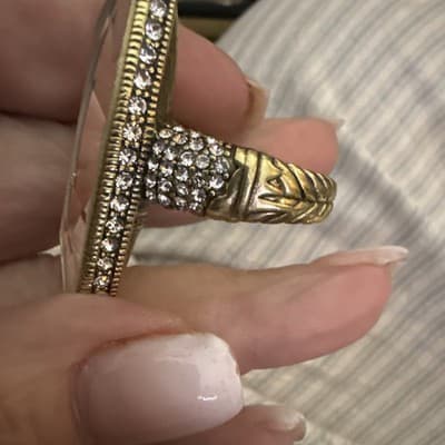 Heidi Daus Champagne Swarovski Ring - Thumbnail 4