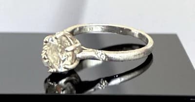 Lab Grown Diamond Size 7 14 Kt Gold White Ring Size 7 Ig Report - Thumbnail 5