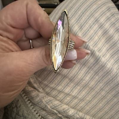 Heidi Daus Champagne Swarovski Ring - Thumbnail 5